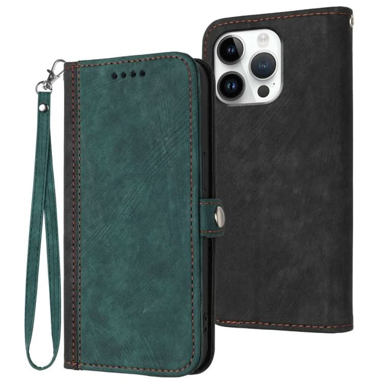 Side Buckle Double Fold Hand Strap Leather Phone Case, Series 2