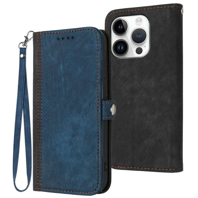 Side Buckle Double Fold Hand Strap Leather Phone Case, Series 1