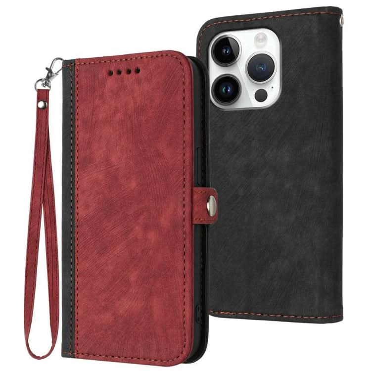 Side Buckle Double Fold Hand Strap Leather Phone Case, Series 1