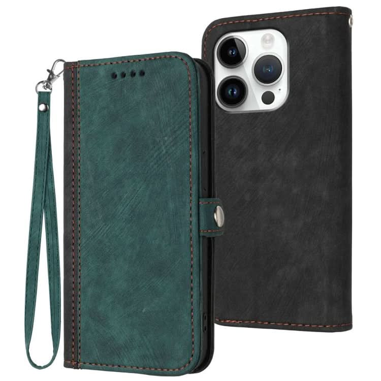 Side Buckle Double Fold Hand Strap Leather Phone Case, Series 1