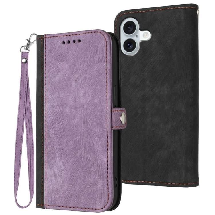 Side Buckle Double Fold Hand Strap Leather Phone Case, Series 1