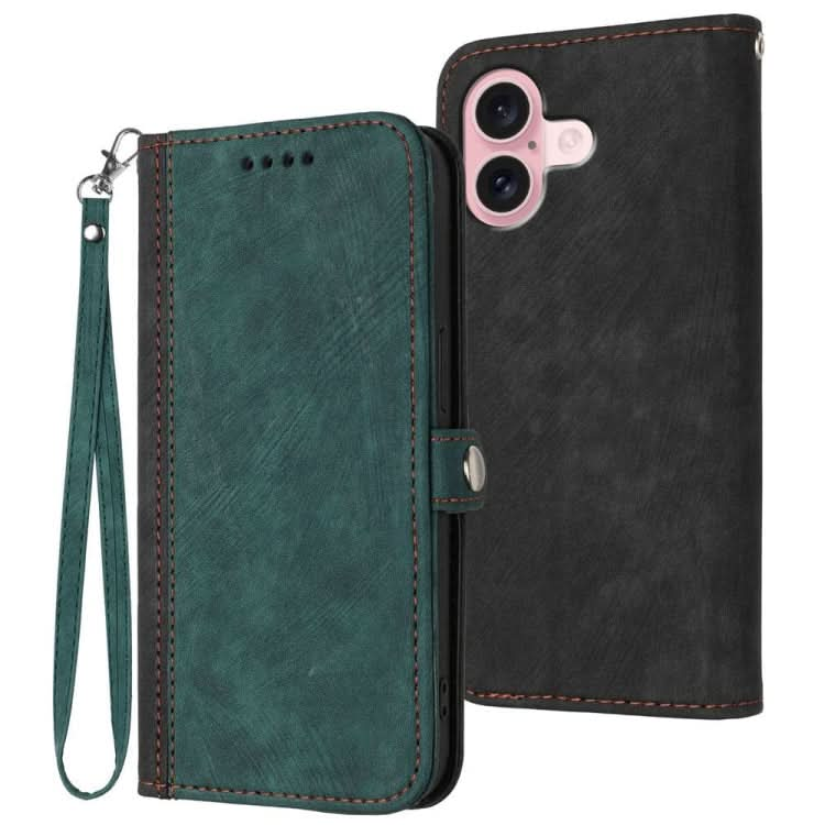 Side Buckle Double Fold Hand Strap Leather Phone Case, Series 2