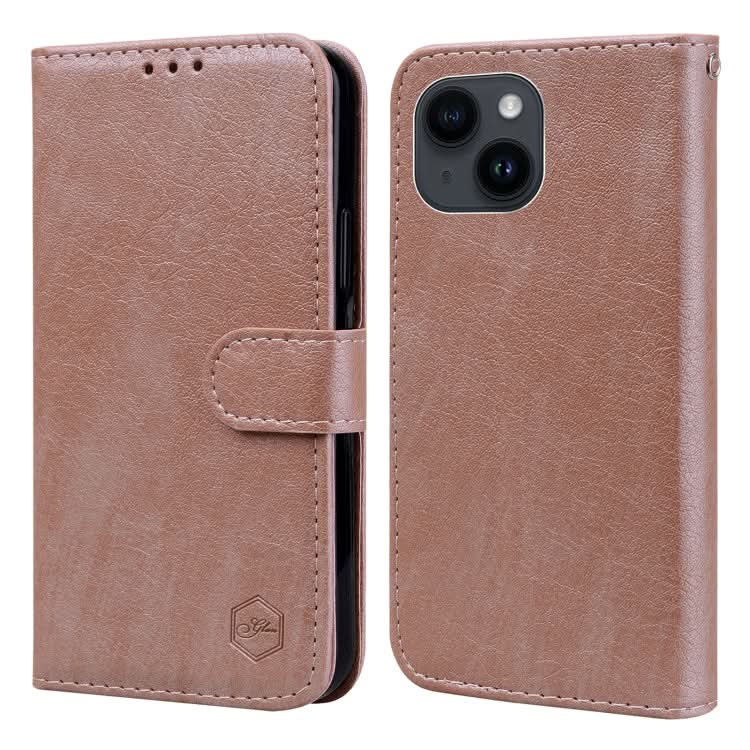 Skin Feeling Oil Leather Texture PU + TPU Phone Case, Series 5