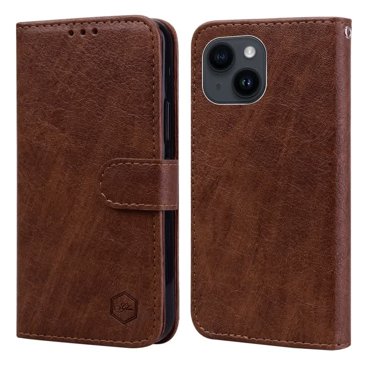 Skin Feeling Oil Leather Texture PU + TPU Phone Case, Series 3