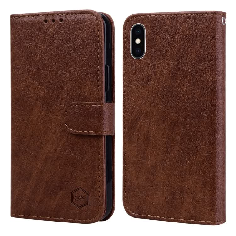 Skin Feeling Oil Leather Texture PU + TPU Phone Case, Series 3