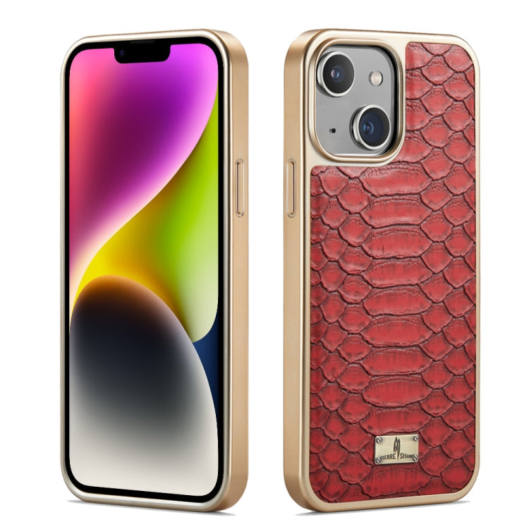 Fierre Shann Python Texture Electroplating PU Phone Case, Series 1