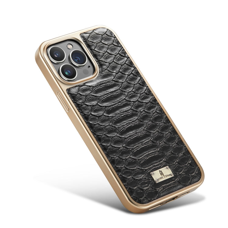 Fierre Shann Python Texture Electroplating PU Phone Case, Series 2