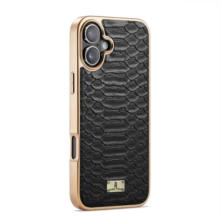 Fierre Shann Python Texture Electroplating PU Phone Case, Series 1