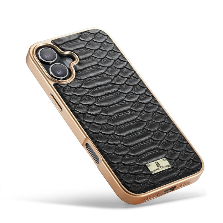 Fierre Shann Python Texture Electroplating PU Phone Case, Series 1