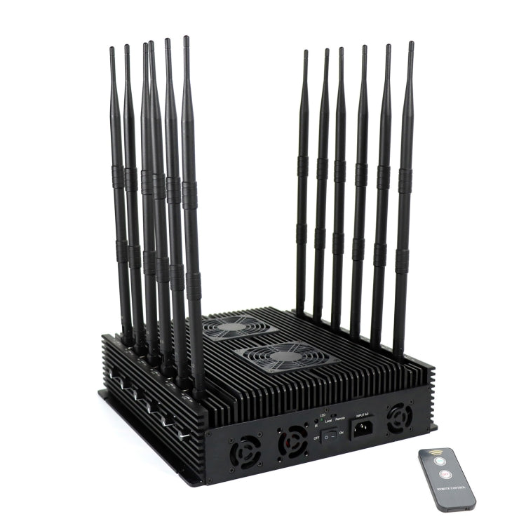 JAX-101F-12 2G/3G/4G/5G/WiFi/GPS Mobile Signal Jammer