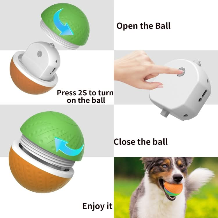 O3 8.5cm Intelligent Auto Pet Toy Dog Training Luminous Ball with Radar Trigger - Reluova