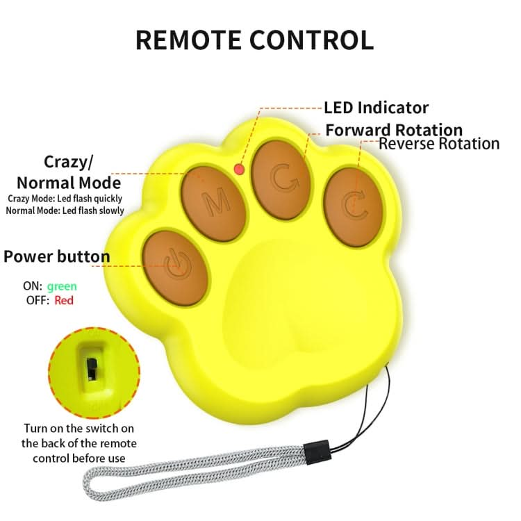 O3 8.5cm Intelligent Remote Control Pet Toy Dog Training Luminous Ball with Radar Trigger - Reluova