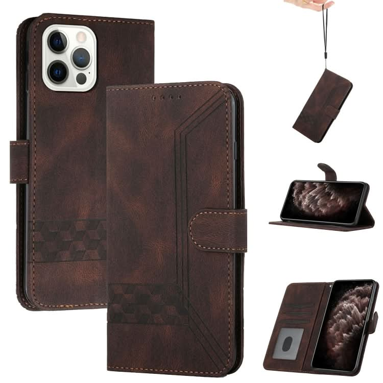 Cubic Skin Feel Flip Leather Phone Case, Series 2