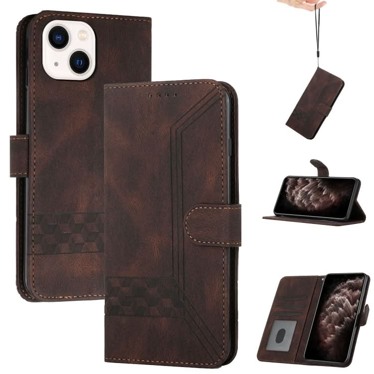 Cubic Skin Feel Flip Leather Phone Case, Series 1