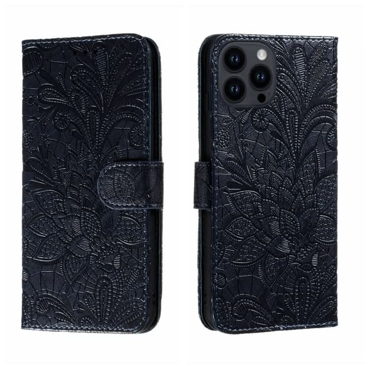 Lace Flower Embossing Flip Leather Phone Case, Series 1