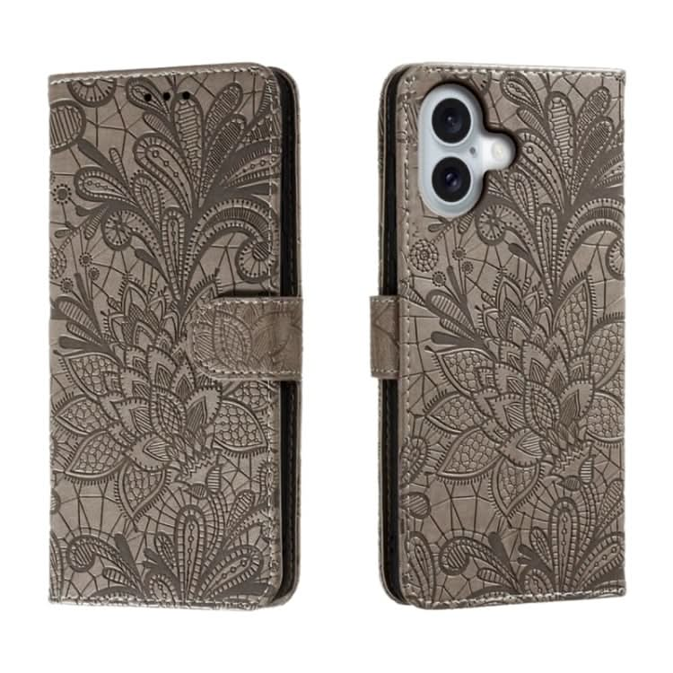 Lace Flower Embossing Flip Leather Phone Case, Series 2