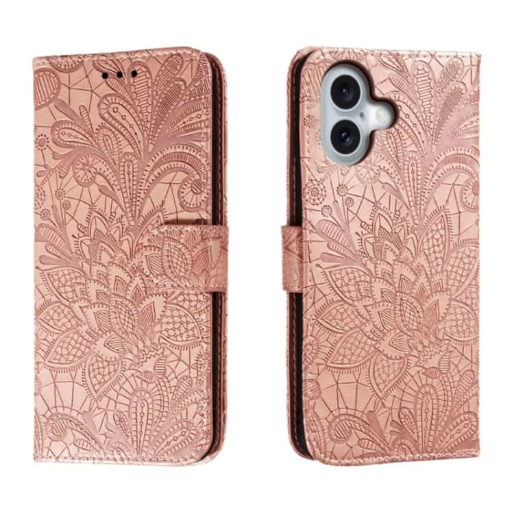 Lace Flower Embossing Flip Leather Phone Case, Series 2