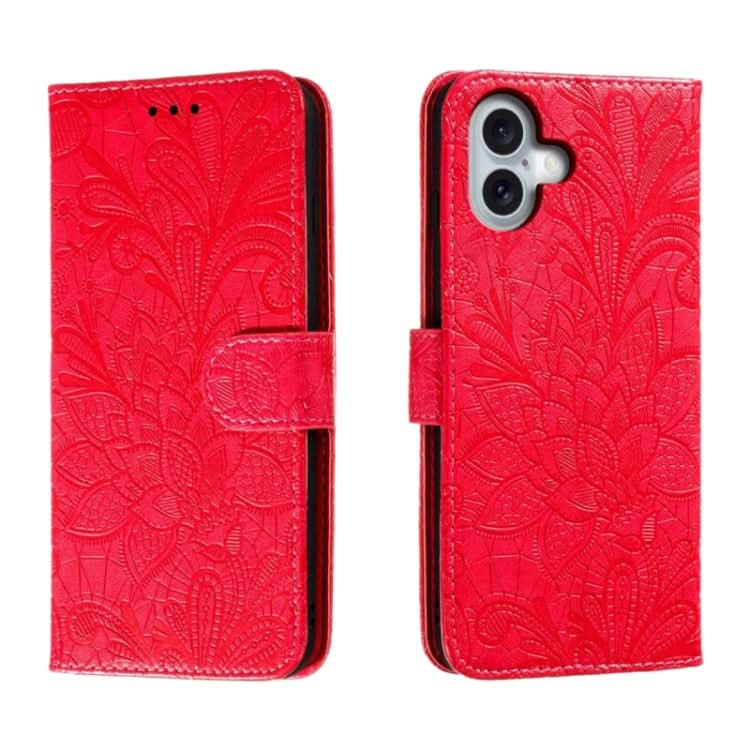 Lace Flower Embossing Flip Leather Phone Case, Series 1