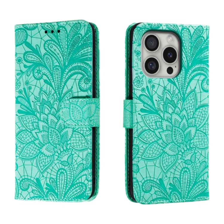 Lace Flower Embossing Flip Leather Phone Case, Series 1