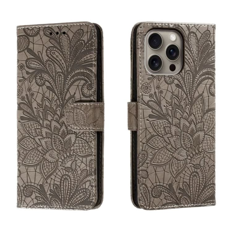 Lace Flower Embossing Flip Leather Phone Case, Series 2