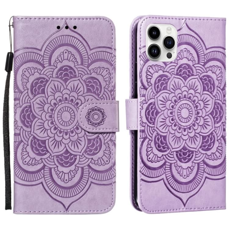 Mandala Embossing Pattern Horizontal Flip Leather Phone Case, Series 3