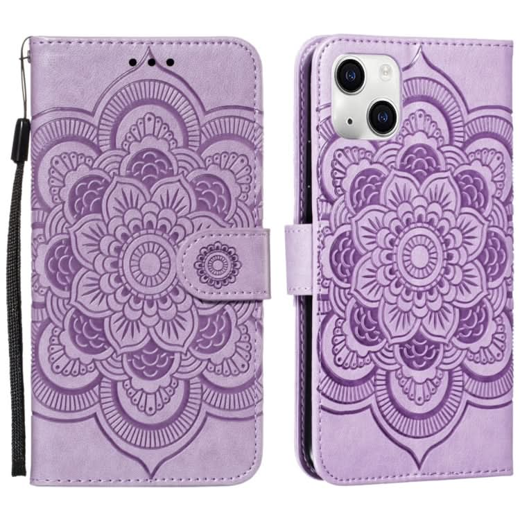 Mandala Embossing Pattern Horizontal Flip Leather Phone Case, Series 2