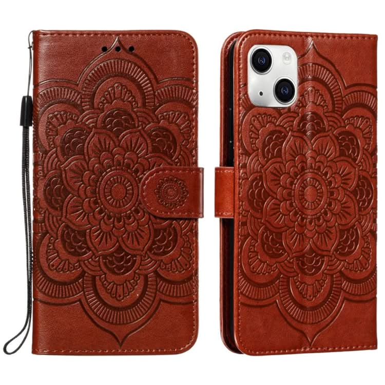 Mandala Embossing Pattern Horizontal Flip Leather Phone Case, Series 2