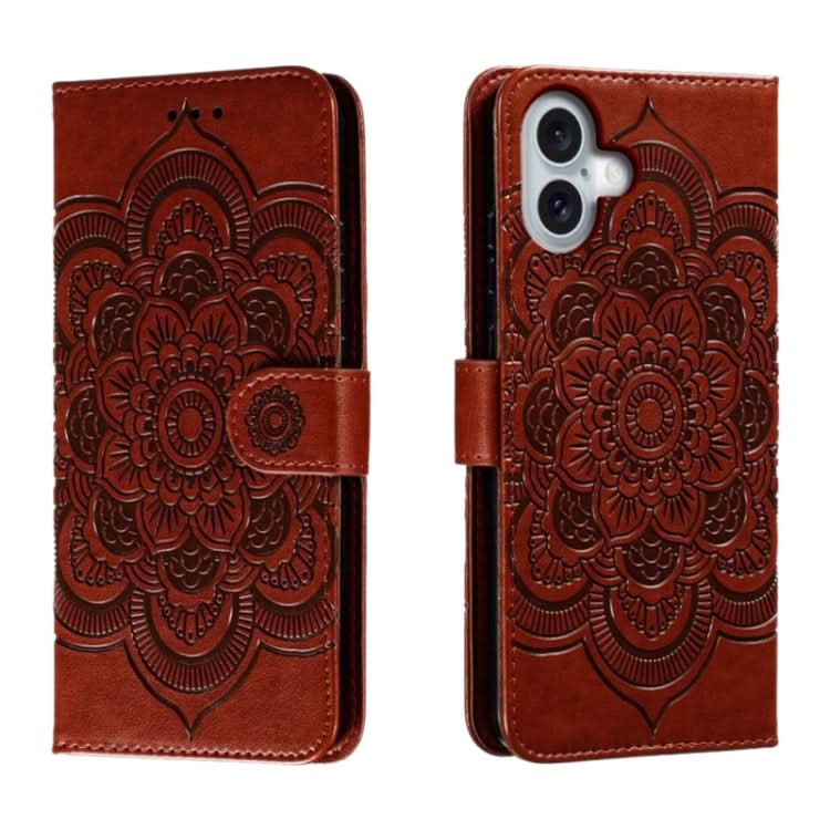 Mandala Embossing Pattern Horizontal Flip Leather Phone Case, Series 1