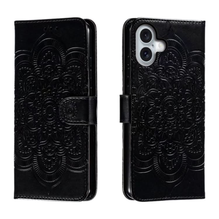 Mandala Embossing Pattern Horizontal Flip Leather Phone Case, Series 1