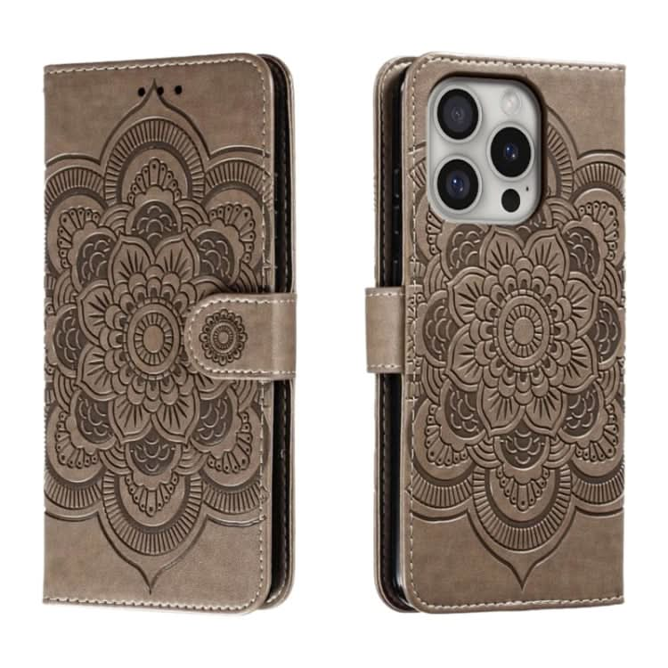 Mandala Embossing Pattern Horizontal Flip Leather Phone Case, Series 2