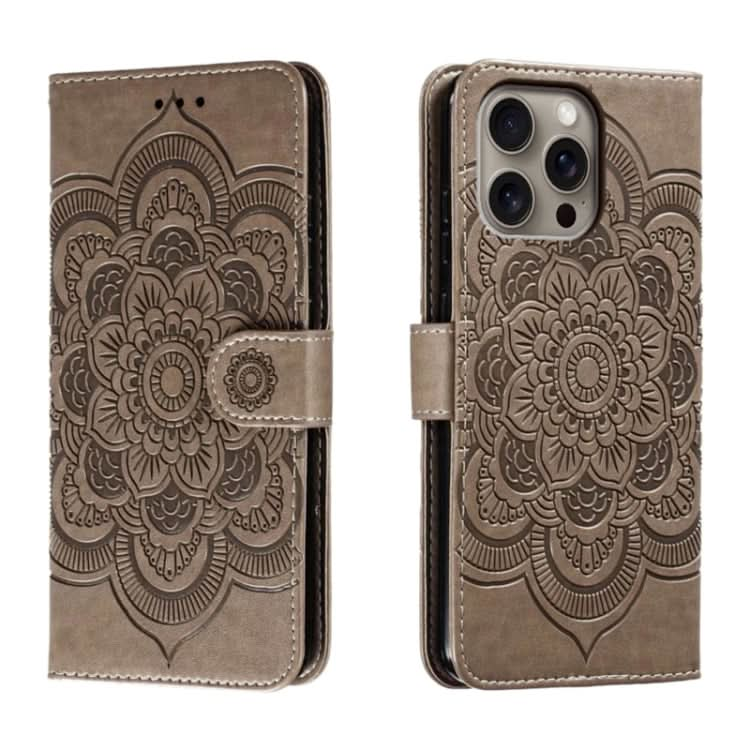 Mandala Embossing Pattern Horizontal Flip Leather Phone Case, Series 2