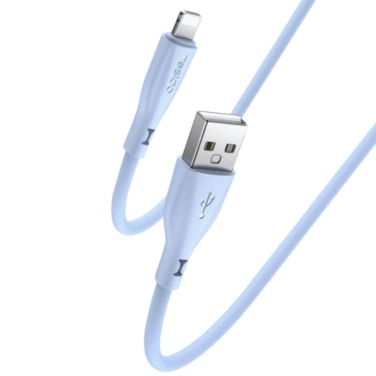 Yesido CA119L USB to 8 Pin Silicone Charging Data Cable, Cable Length: 1m