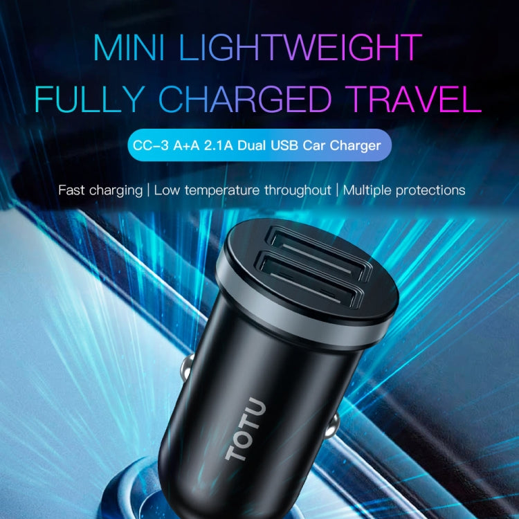 TOTU CC-3 2.1A Dual USB-A Port Car Charger