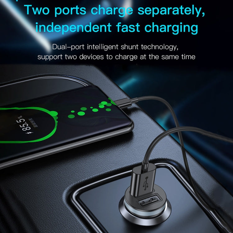 TOTU CC-3 2.1A Dual USB-A Port Car Charger