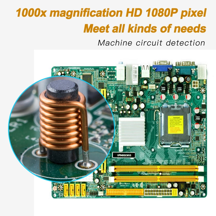 AN104 1000X 3 in 1 Digital Microscope with Helical Tube Bracket Reluova