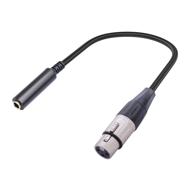 0.3m 6.35mm Female to XLR Female Microphone Audio Conversion Cable