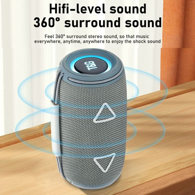 T&G TG-657 Portable Wireless 3D Stereo Subwoofer Bluetooth Speaker Support FM / LED Atmosphere Light