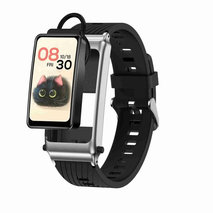 K80 1.57 inch Silicone Band IP67 Earphone Detachable Smart Watch Support Bluetooth Call