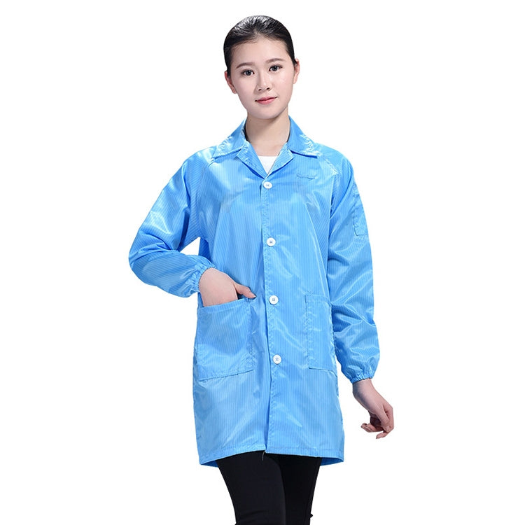 Electronic Factory Anti Static Blue Dust-free Clothing Stripe Dust-proof Clothing, Series 2