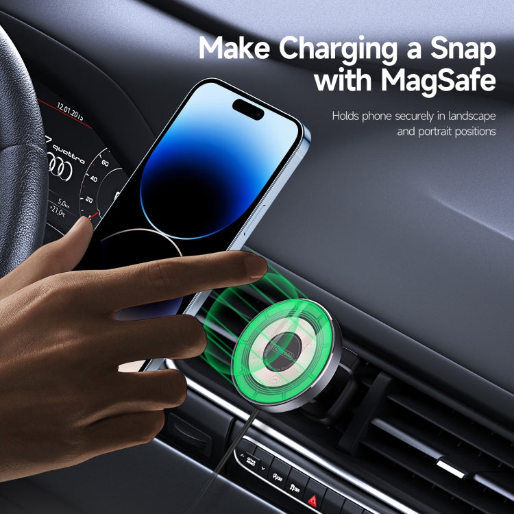 DUZZONA V2 15W Transparent Car Magnetic Wireless Charger ÎҵÄÉ̵ê