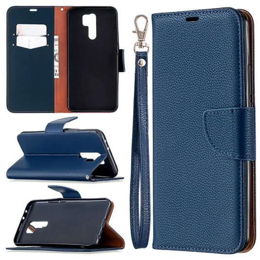 Litchi Texture Pure Color Horizontal Flip PU Leather Case with Holder & Card Slots & Wallet & Lanyard