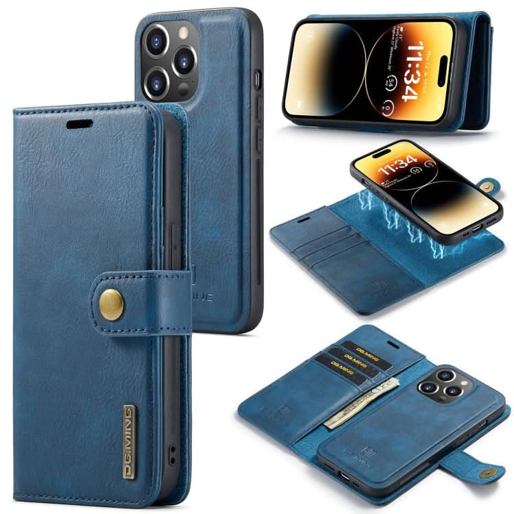 DG.MING Crazy Horse Texture Detachable Magnetic Leather Phone Case, Series 1