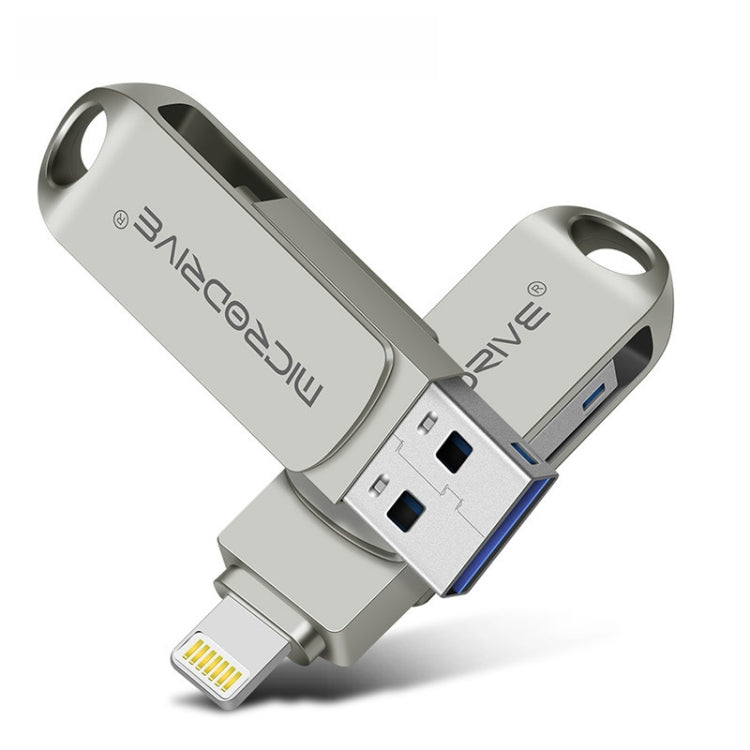 MicroDrive 2 In 1 Lightning + USB2.0 Portable Metal USB Flash Disk My Store