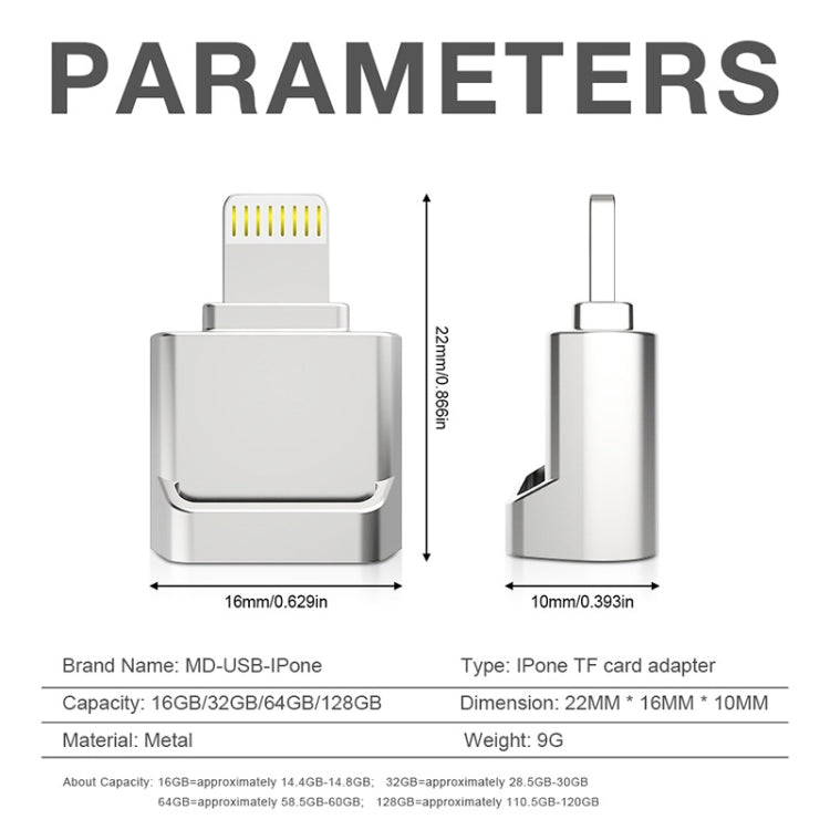 MicroDrive 8pin To TF Card Adapter Mini iPhone & iPad TF Card Reader My Store