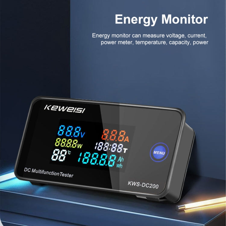 KWS-DC200-10A 8-120V DC Digital Display Voltage Current Watch Built in Shunt Reluova