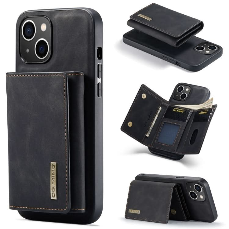 DG.MING M1 Series 3-Fold Multi Card Wallet Leather Phone Case, Series 1