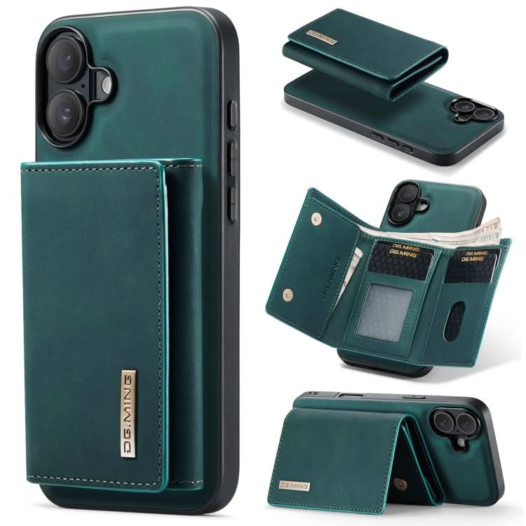 DG.MING M1 Series 3-Fold Multi Card Wallet Leather Phone Case, Series 1