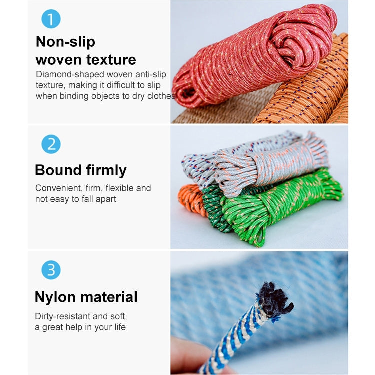 10m Outdoor Thick Nylon Rope for Hanging Clothes