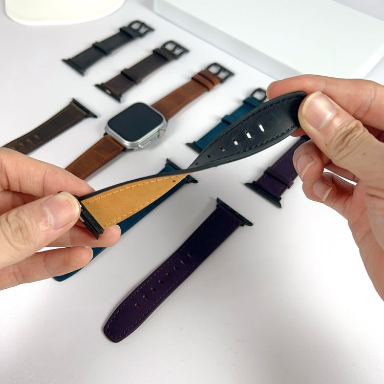 Retro Texture Leather Watch Band, Series 1