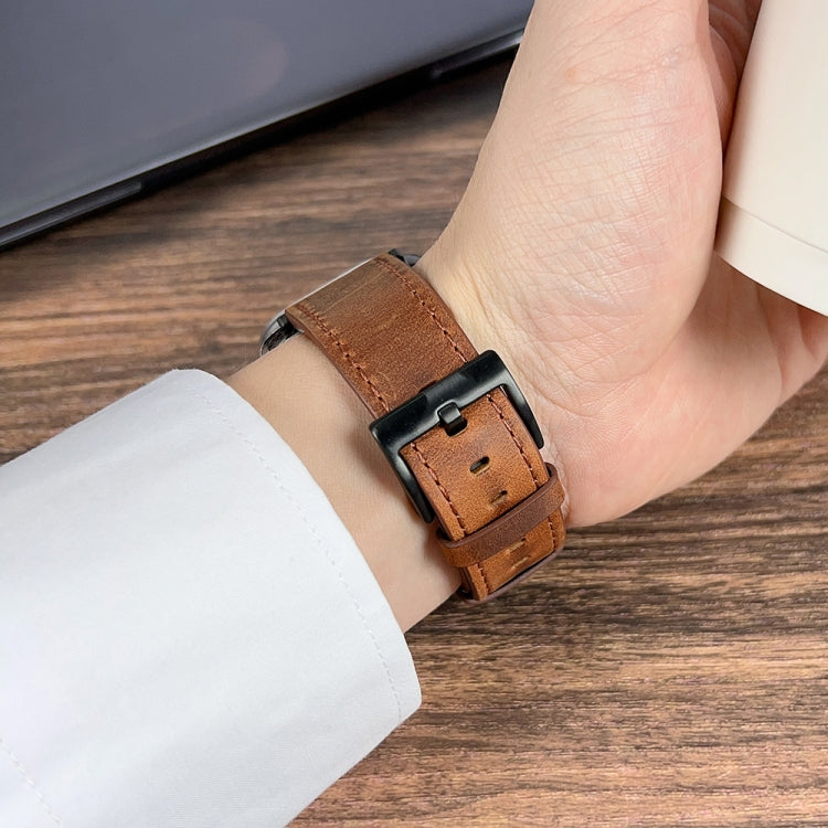 Retro Texture Leather Watch Band, Series 1